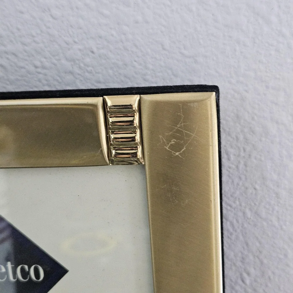 Vintage Fetco Solid Brass Picture Frame 5x7 inches‎